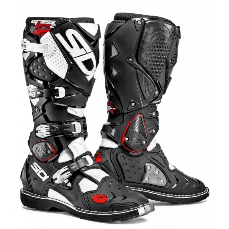 Bottes moto SIDI CROSSFIRE 2 noir blanc