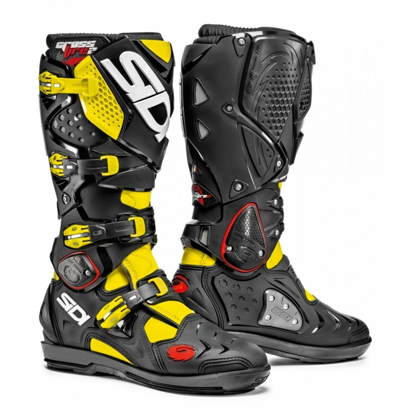 Bottes moto SIDI CROSSFIRE 2 SRS noir jaune