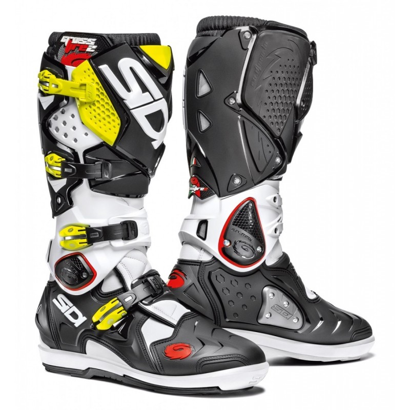 Bottes moto SIDI CROSSFIRE 2 SRS noir jaune