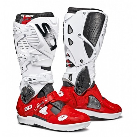 Bottes moto SIDI CROSSFIRE 3 SRS noir rouge blanc
