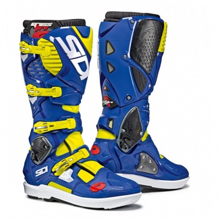 Bottes moto SIDI CROSSFIRE 3 SRS bleu jaune