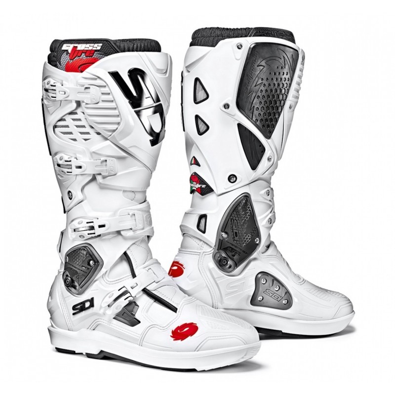 Bottes moto SIDI CROSSFIRE 3 SRS blanc blanc